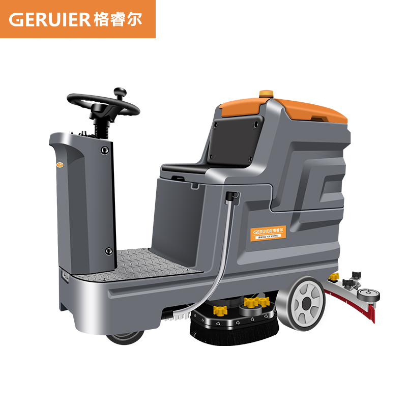 GRE-X6D工業(yè)駕駛式洗地機商用工廠車庫車間洗拖吸電動洗地車超市物業(yè)大型商場前驅(qū)雙刷拖地機