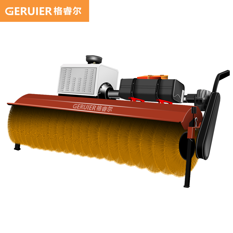 格睿爾（GERUIER）車載式自帶動(dòng)力除雪刷市政道路環(huán)衛(wèi)叉鏟車改裝掃雪機(jī)刷片可拆清雪設(shè)備前置除雪刷GQ2500ZS