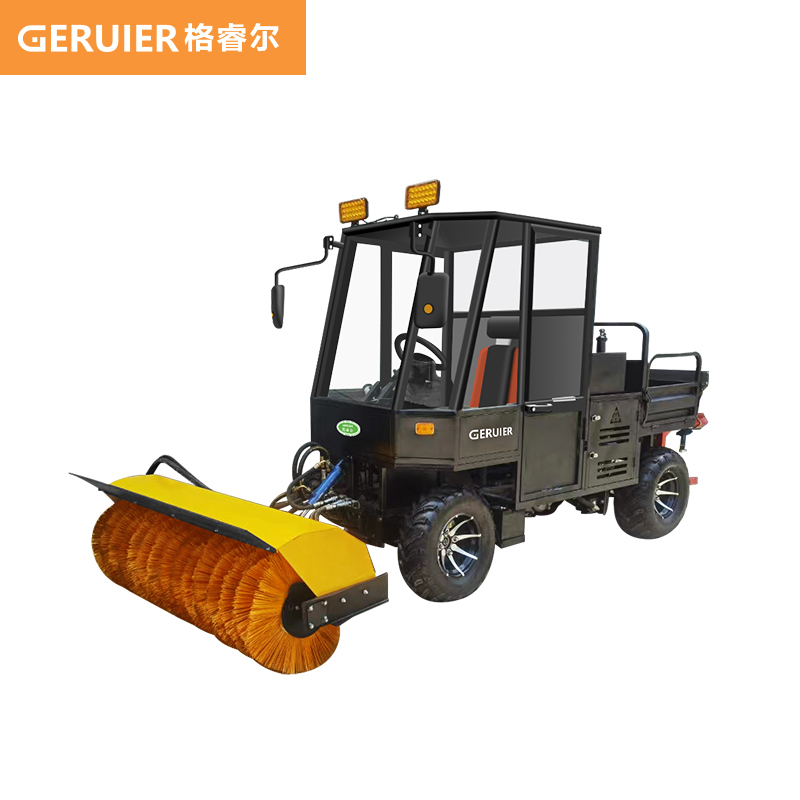 格睿爾（GERUIER）駕駛式掃雪車 四輪道路掃雪機(jī)工廠市政環(huán)衛(wèi)物業(yè)除雪機(jī)大型燃油高速戶外清雪車 GRE-Q5