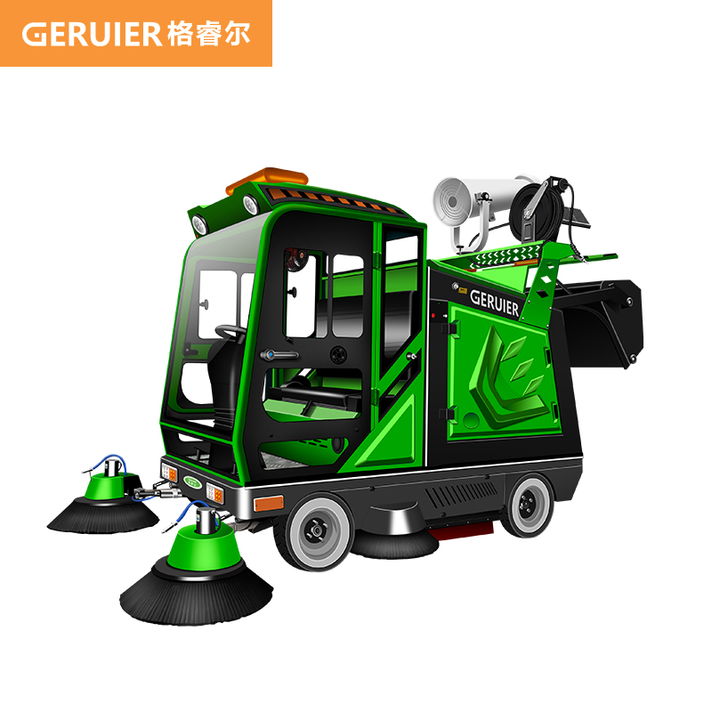 格睿爾（GERUIER）駕駛式全封閉自卸掃地機(jī)物業(yè)景區(qū)四輪電動掃地車市政環(huán)衛(wèi)保潔清掃車 GS2300Z（自卸款）