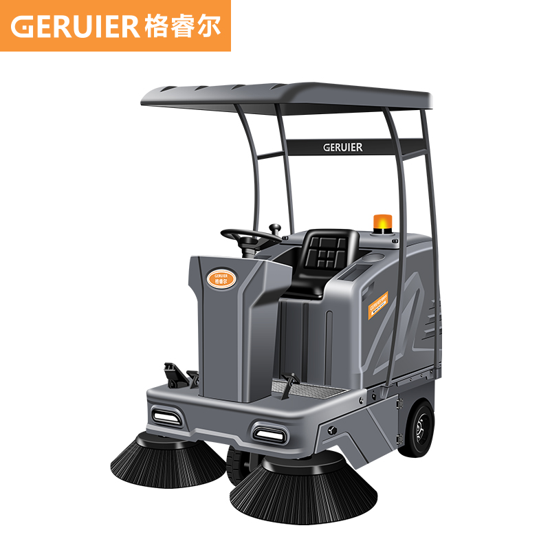 格睿爾（GERUIER）駕駛掃地機(jī)掃地車(chē) 適用工業(yè)車(chē)間物業(yè)公園市政環(huán)衛(wèi)道路吸樹(shù)葉石子清掃車(chē)帶頂棚GRE-S3