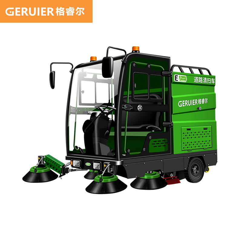 格睿爾（GERUIER）全封閉駕駛式掃地車 工業(yè)工廠車間機(jī)場(chǎng)物業(yè)道路市政馬路用電動(dòng)掃地機(jī)環(huán)衛(wèi)清掃車GS10-2300