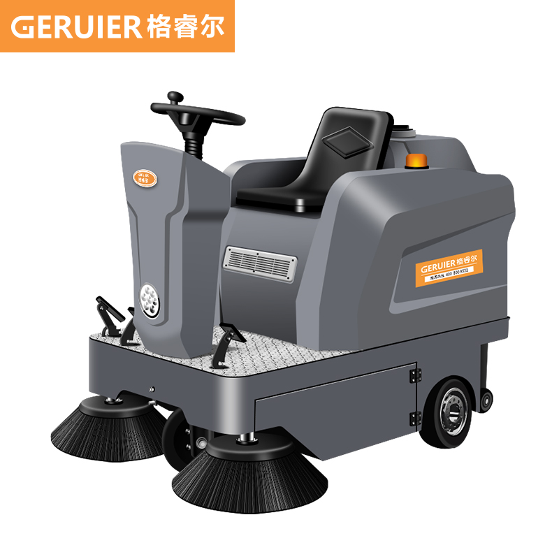 格睿爾（GERUIER）駕駛式掃地機(jī)車工廠物業(yè)公園市政環(huán)衛(wèi)用工業(yè)電動(dòng)掃地機(jī)灰塵樹葉石子掃地車清掃車GRE-S1