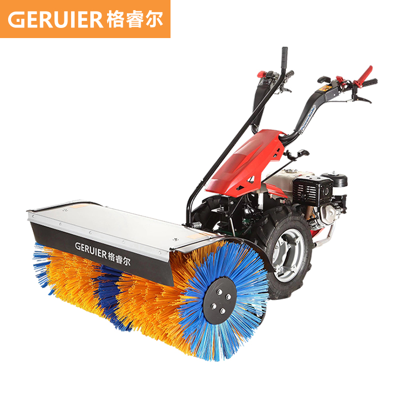 格睿爾（GERUIER）大型手推汽油款除雪機(jī)多功能物業(yè)鏟雪機(jī)滾刷地面拋雪機(jī)市政環(huán)衛(wèi)掃雪車 GQ150B